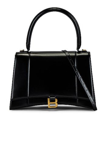 Balenciaga Medium Hourglass Top Handle Bag in Black