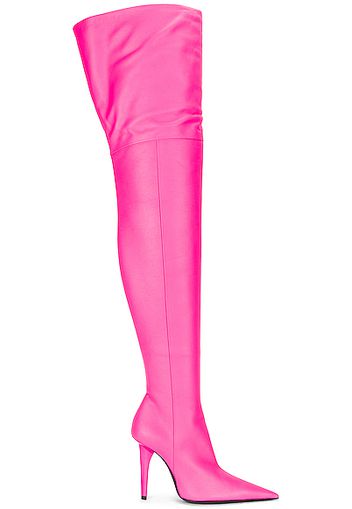 Balenciaga Knife Shark Over the Knee Boots in Pink