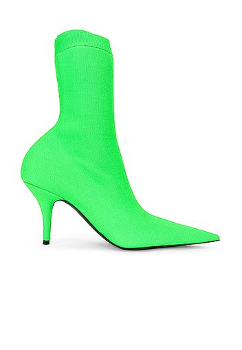 Balenciaga Knife Knit Booties in Green