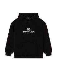 Balenciaga Medium Fit Hoodie in Black