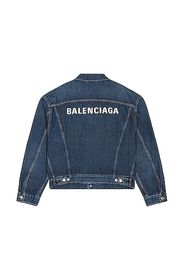 Balenciaga Large Fit Jacket in Denim Dark