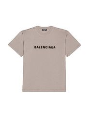 Balenciaga Small Fit Tee in Grey