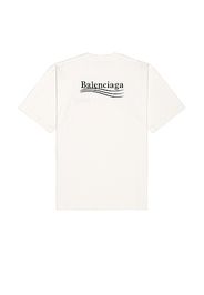 Balenciaga Large Fit Tee in White