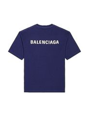 Balenciaga Medium Fit Tee in Blue