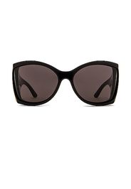 Balenciaga Void Butterfly Sunglasses in Black