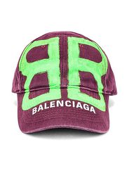 Balenciaga BB Sprayed Cap in Purple