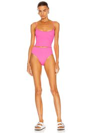 Balenciaga Two Piece Tank Swim Set in Fuchsia