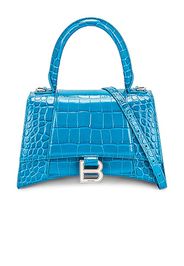 Balenciaga Small Hourglass Top Handle Bag in Blue