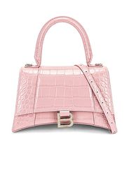 Balenciaga Small Hourglass Top Handle Bag in Pink