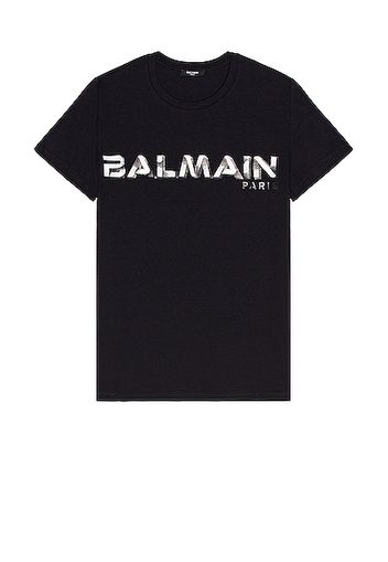 BALMAIN Printed T-Shirt in Black