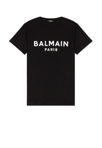 BALMAIN Printed T-Shirt in Black