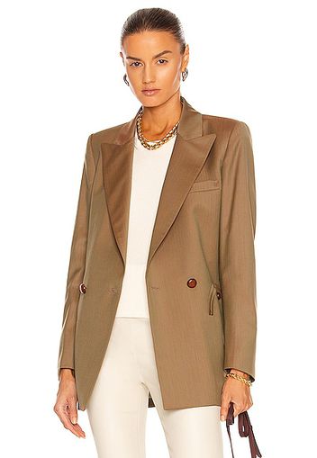 Blaze Milano Solaris Everyday Double Breast Blazer in Tan