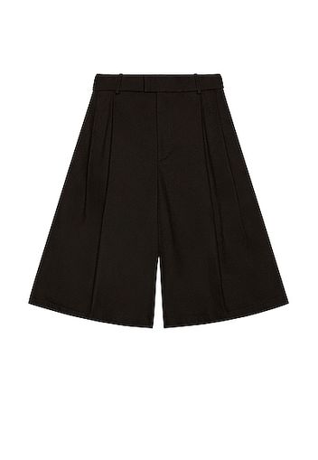 Bottega Veneta Cotton Twill Shorts in Black