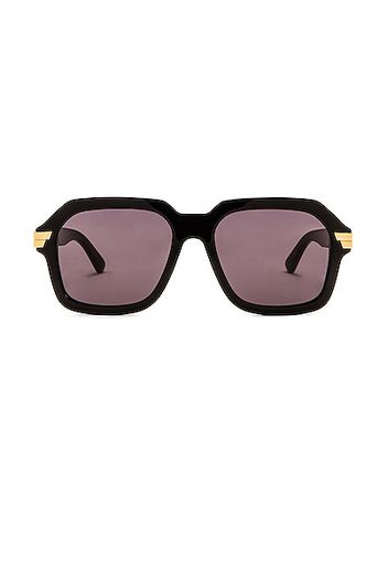 Bottega Veneta Bold Ribbon Acetate Sunglasses in Black