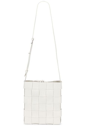 Bottega Veneta Small Intreccio Crossbody Bag in White