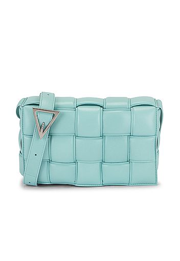 Bottega Veneta Padded Cassette Crossbody Bag in Baby Blue