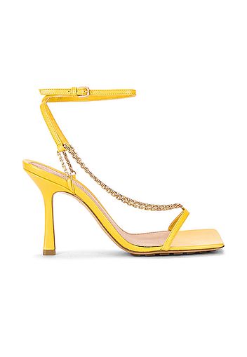 Bottega Veneta Stretch Chain Sandals in Yellow