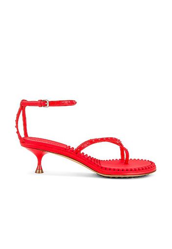 Bottega Veneta Dot Ankle Strap Sandals in Red