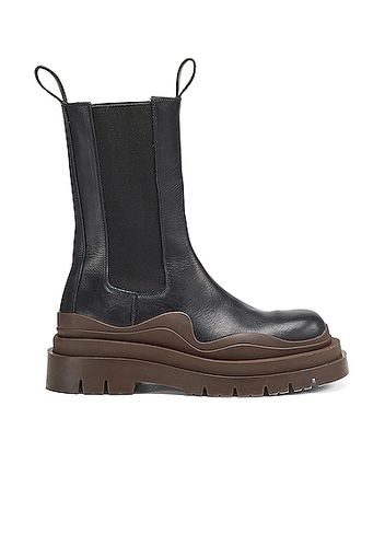 Bottega Veneta The Tire Boots in Black,Brown