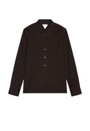 Bottega Veneta Long Sleeve Button Down in Black