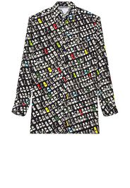 Bottega Veneta Photographic Car Print Shirt in Black