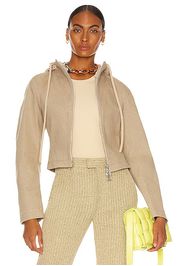 Bottega Veneta Stretch Linen Canvas Jacket in Neutral