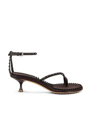 Bottega Veneta Dot Ankle Strap Sandals in Brown