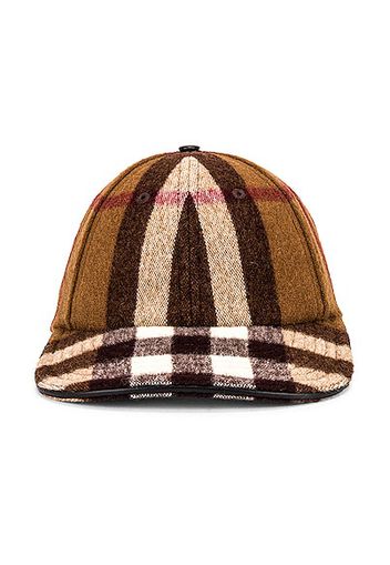 Burberry Wool Giant Check 3C Baseball Cap N.E. in Brown