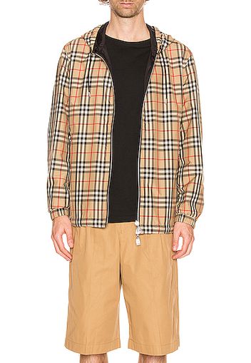 Burberry Stretton Reversible Jacket in Black,Neutral,Plaid