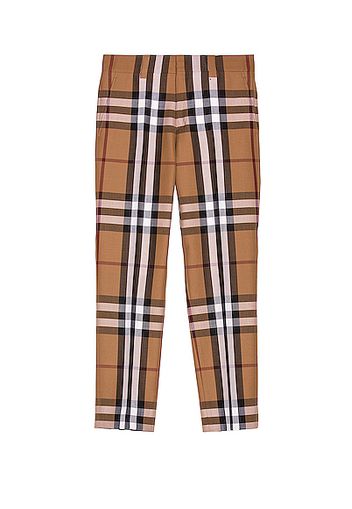 Burberry Dover Classic Check Trouser in Brown,Plaid