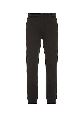 Burberry Side Check Panel Joggers in Black