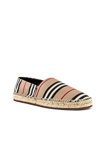 Burberry Alport Icon Espadrille in Neutral,Stripes