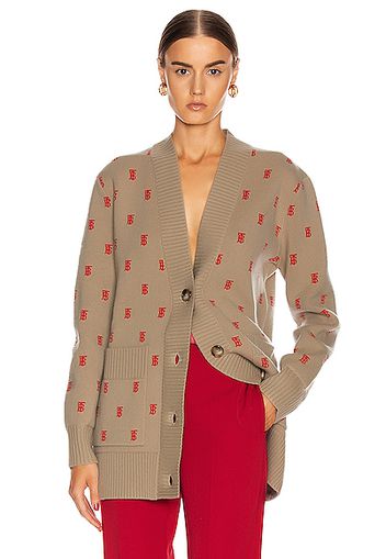 Burberry Palena Cardigan in Beige