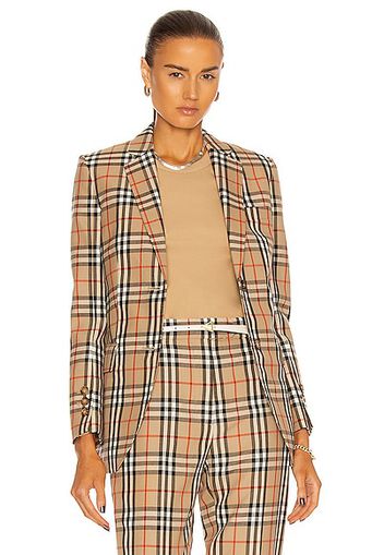 Burberry Sidon Tailored Jacket in Beige