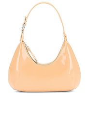 BY FAR Baby Amber Semi Patent Bag in Cream