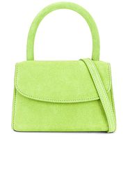 BY FAR Mini Suede Bag in Green