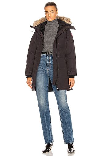 Canada Goose Shelburne Parka with Coyote Fur in Black