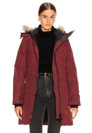 Canada Goose Shelburne Parka with Coyote Fur in Red