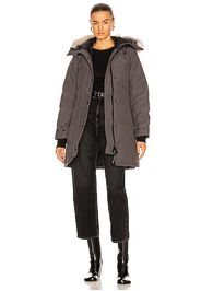 Canada Goose Shelburne Parka with Coyote Fur in Gray