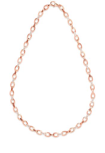 Carbon & Hyde Oval Link Necklace in Rose Gold