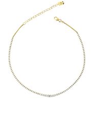 Carbon & Hyde Graduated Tennis Choker in Metallic Gold