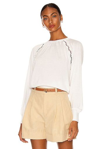 Chloe Lace Sweater in White