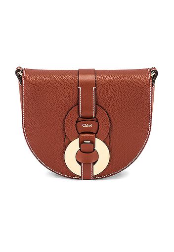 Chloe Darryl Saddle Crossbody Bag in Brown