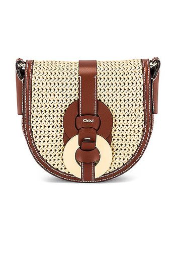 Chloe Darryl Saddle Crossbody Bag in Brown