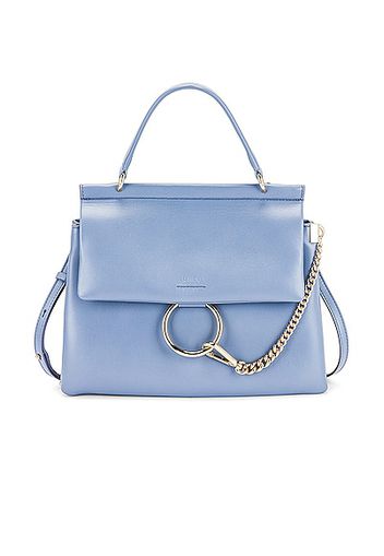 Chloe Medium Faye Top Handle Bag in Blue