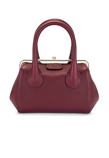 Chloe Small Joyce Frame Bag in Burgundy