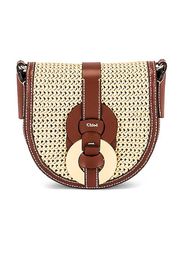 Chloe Darryl Saddle Crossbody Bag in Brown