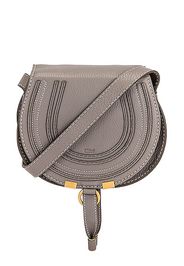 Chloe Small Marcie Grained Calfskin Saddle Bag