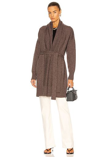 CO Shawl Collar Cardigan in Brown