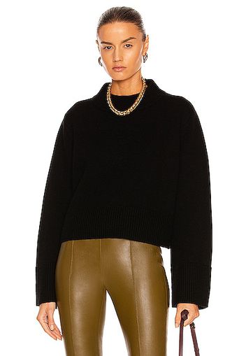 CO Boxy Crew Neck Sweater in Black